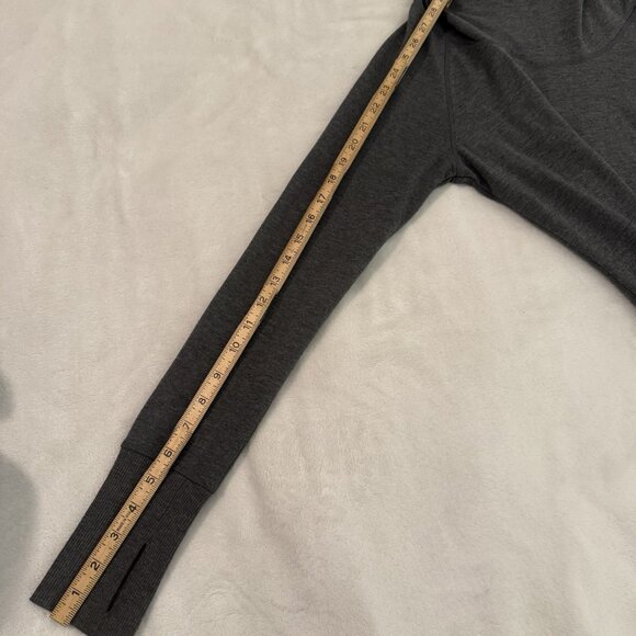 Athleta Charcoal Thumbhes Long Sleeve Soft Cozy Carma Hoodie Dress Size Small - Picture 8 of 9